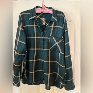 Sanctuary plaid top. Size M.  NWOT